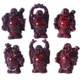 thumbnail image 1 of Brass Statu Soutien-Gorge 2.5 Pieds' Résine Rouge Bouddha Rieur Figurines Bon Cadeau et Collection Ensemble de 6 (Grand Rouge), 1 of 10