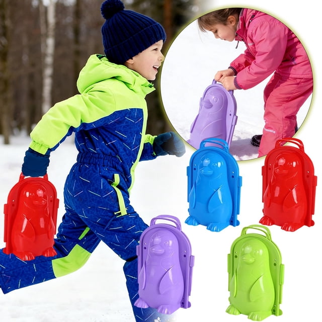Penguin Snowball Maker Clamp Winter Outdoor Toy For Family Activities And Games