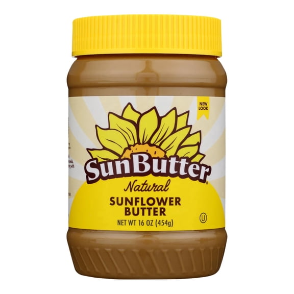SUNBUTTER NATUR - Natural Sunflower Butter Spread - 16 Oz Case of 6
