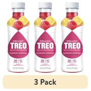(3 pack) Treo Raspberry Lemonade Flavored-Infused Bottled Birch Water, 16 oz