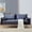 Gray, variant on Velvet Fabric Sofa With Pocket-71‘’Blue