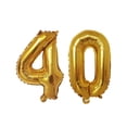thumbnail image 4 of Globos de látex de aluminio para adultos, decoración para fiesta de cumpleaños número 40, color negro y dorado, para 40 cumpleaños, 4 of 5