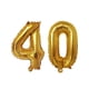 thumbnail image 4 of Globos de látex de aluminio para adultos, decoración para fiesta de cumpleaños número 40, color negro y dorado, para 40 cumpleaños, 4 of 5