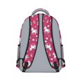 thumbnail image 3 of Unicorn and Moon Red Pattern Backpack for School, Cute School Bag with Adjustable Shoulder Straps and Padded Back, 15.3"x11"x6.7", 3 of 5