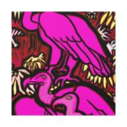 Vultures Roosting Besides - Canvas