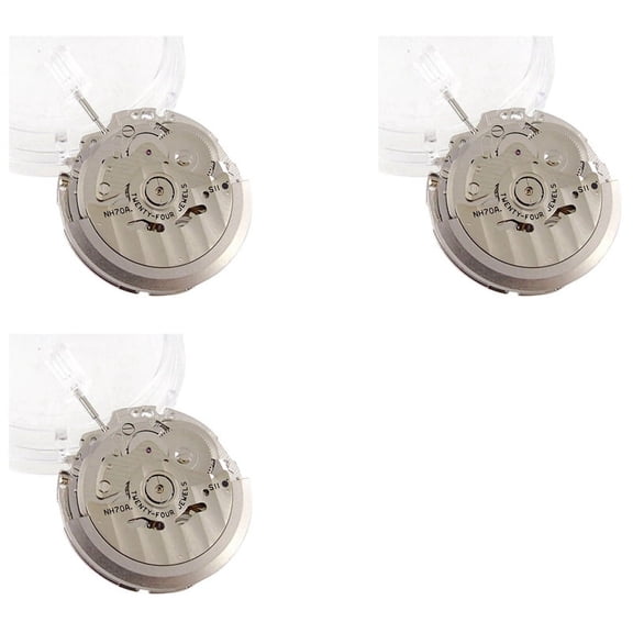 3X Japan NH70/NH70A Hollow Automatic Watch Movement 21600 BPH 24 Jewels High Accuracy Fit for Mechanical Watches