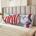 thumbnail image 6 of Lsque Funny Christmas Gnome Body Pillow Case Cover,Ultra-Soft Microfiber Bed Pillow Cases 20x54 inches,Elegant Bedding,Breathable Durable Pillow Cover with Envelope Closure, 6 of 8