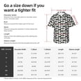 thumbnail image 5 of Fuzoiu Panda Bear Print Hawaiian Shirt for Men, Summer Beach Casual Short Sleeve Button Down Shirts, Men’s Beach Summer Shirts with Pocket,Small, 5 of 7