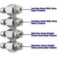 thumbnail image 5 of Jrod Pressure Washer Nozzle, Downstream Nozzle Kit With 4 Way J-rod Tip Holder compatible Soft Wash, 1/4 Inch Quick Connect-B, 5 of 5
