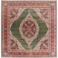 thumbnail image 1 of Floral Medallion Distressed Oriental Green Area Rug, 1 of 5