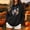 Black, variant on Ynynloco Halloween Sweatshirt Pullover Top for Women Graphic Long Sleeve Casual Hoodie Fall Daily Wear