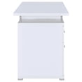 thumbnail image 4 of Tracy 55-inch 2-drawer Wood Office Computer Desk White, 4 of 9