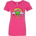 thumbnail image 3 of Inktastic Happy St. Patrick's Day Rainbow and Hat Women's T-Shirt, 3 of 5