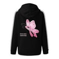 thumbnail image 2 of WEAIXIMIUNG Sweatshirts for Women Cancer Prevention Hooded Drawstring Pocket Jacket Sweatshirt, 2 of 3