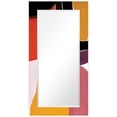 thumbnail image 2 of Empire Art Direct Finale Rectangular Beveled Mirror on Free Floating Printed Tempered Art Glass - Clear - 54" x 28", 2 of 5