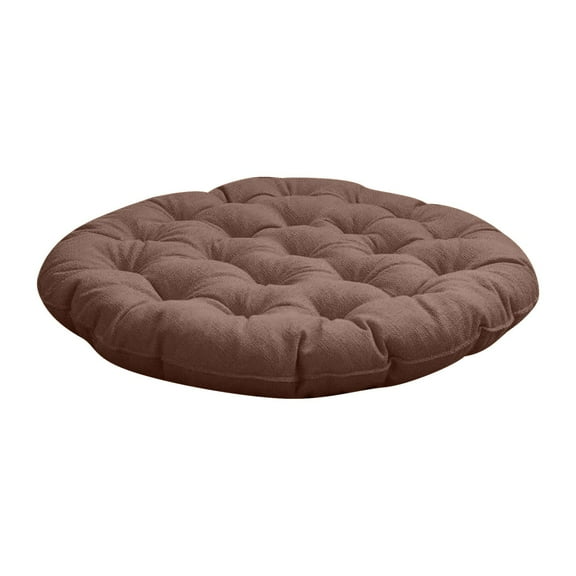 PHIGZNT Bistro Chair Cushions Set of 1, Outdoor Round Chair Cushions 15 Inch, Waterproof Round Outdoor Cushions with Ties, Black Outdoor Chair Cushions for Patio Furniture