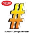 3 Pack Bulk Plastic Number Sign Party Yard Sign - Walmart.com