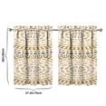 thumbnail image 4 of Mandala Design Kitchen Curtains - Vintage Tier Cafe Curtains for Bathroom Living RV Rod Pocket Window Drapes 36 Inch 2 Panels Set 28"x36" Window Treatment Tiers, 4 of 4
