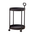 thumbnail image 1 of CNKOO Round Side Table End Coffee Table with Wheel Movable Tray Sofa Cart  Home Coffee Table Movable Shelf Sofa, 1 of 6