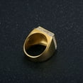 thumbnail image 2 of Sonducket Anillo de moda para hombre, anillos personalizados, joyería, accesorio de vestir para boda, club nocturno, Bar, fiesta, trabajo diario Ropa, zapatos y accesorios Miscelánea Oro Tamaño 10 Sonducket AP015111-04, 2 of 6