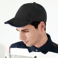 thumbnail image 2 of Beechfield  Ultimate 5 Panel Contrast Baseball Cap With Sandwich Peak (Pack of 2), 2 of 4