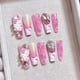 thumbnail image 2 of Sanrio-dibujo animado de Hellokitty con armadura de dopamina, lindo Kawaii, manicura mediana y larga, Anime, se puede usar varias veces, uñas falsas, 2 of 4