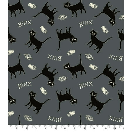 UPC: 0887816367400 | Disney Hocus Pocus Binx Cotton Fabric