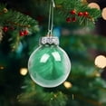 thumbnail image 6 of FastXmas 2.4 Inch Shatterproof Transparent Plastic Christmas Tree Balls Ornaments Set, Decorative Hanging Clear Xmas Baubles with Stuffed Delicate Christmas Tree Decorations for Home Holiday Wedding, 6 of 6