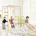 thumbnail image 6 of Barara King 8-in-1 Toddler Slide with Monkey Bars, Play Climber Slide PlaySet for Kids, Indoor, Multicolor, 6 of 8