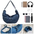thumbnail image 1 of Bolso Mano Bandolera Crescent Bag Denim Casual para Mujer Compras Viajes, 1 of 9
