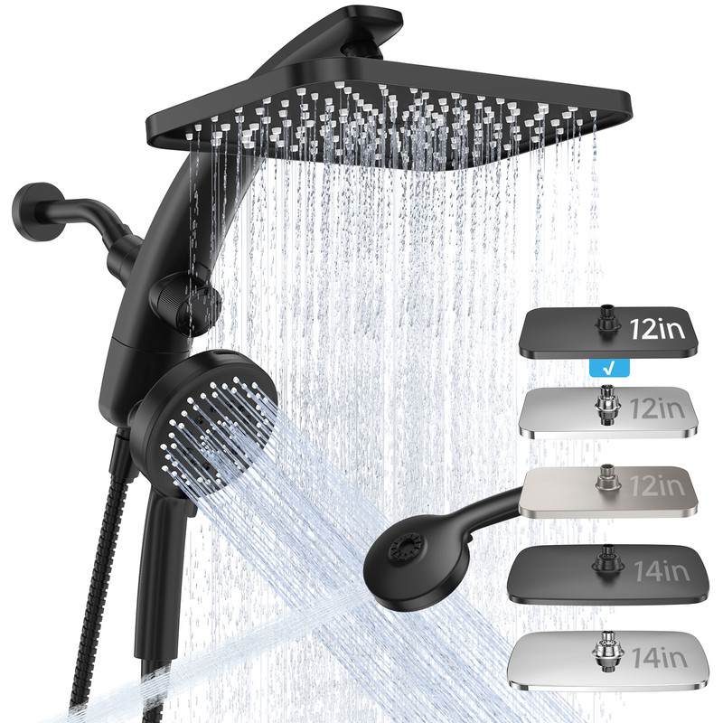 Ophanie 12-Inch Rain Shower Head Combo with Handheld, 8 Modes photo 1