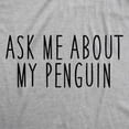 thumbnail image 4 of Youth Ask Me About My Penguin T Shirt Funny Flip Up Tee for Kids, 4 of 7