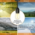 thumbnail image 2 of Outon Outdoor String Lights 40FT with 16 Waterproof Edison Bulbs Connectable Garden Patio Hangding Light for Wedding Party Café, 2 of 7
