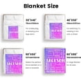 thumbnail image 5 of Custom Blanket with Name for Adults Kids Personalized Blanket and Throw Customized Flannel Name Blanket Personalized (Style-2, 30x40), 5 of 6