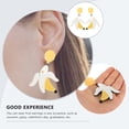thumbnail image 4 of MasteelfCA 1 Paire de Boucles d'Oreilles Banane Bizarres Pendantes en Forme de Fruit pour Femmes, 4 of 7