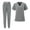 Grey, variant on Medical Women Scrubs Sets Hospital Surgery Dental Clinic Beauty Spa Salon Lab Workwear Clothes