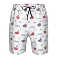 thumbnail image 3 of Pofeuu Colored Sail Boats Prin Men's Swim Trunks Quick Dry Bathing Suit Swimming Board Shorts Mesh Lining Beach Swimwear-XX-Large, 3 of 6