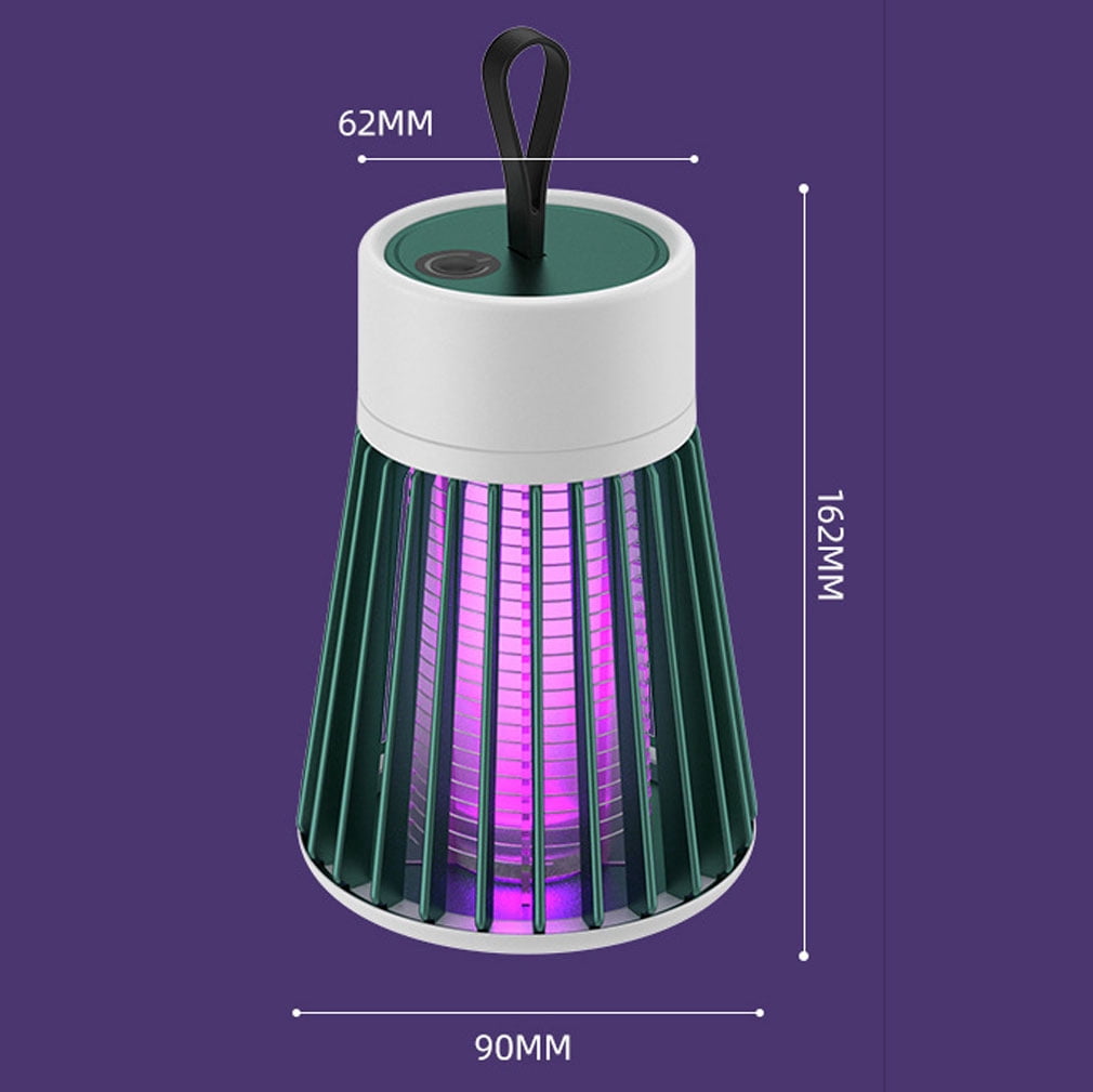 Mosquito outdoor mosquito lamps with lane rope, USB and low noise 2.0, suitable for indoor, family garden, camping, picnic-20-100m (2PCS)
