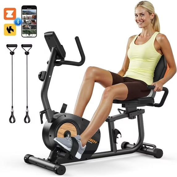 Daiwa Felicity Compact Foldable Exercise Bike, 8-Level Resistance