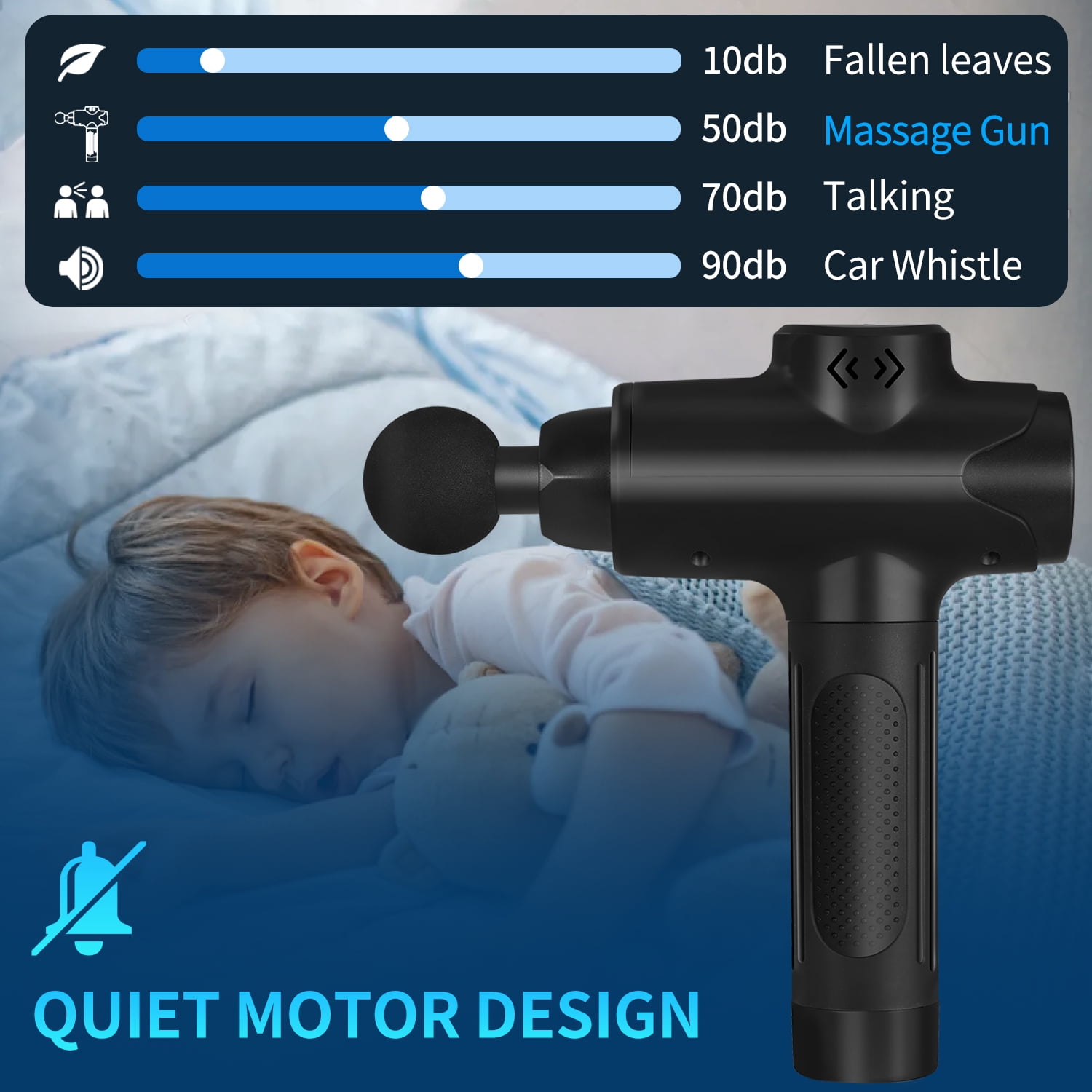 Massage Gun Deep Tissue Back Massage Gun for Athletes Pain relief 30 Speed Percussion Massager with 8 Massage Head and LED Touch Screen