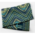 thumbnail image 2 of Phagun Blue Tribal African Pure Silk Printed Head Bandanas Summer Neck Wrap Square&nbsp;Scarf, 2 of 6