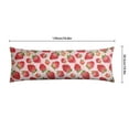 thumbnail image 6 of Strawberry Body Pillow Cover - Soft & Breathable, Hidden Zipper, 20"x54", Kawaii Strawberry & Floral Print - Perfect Gift for Strawberry Lovers, Side Sleepers, Pregnancy Support & Sweet Home Decor, 6 of 7