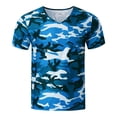 thumbnail image 3 of JAJAHO Camo Shirts For Men Camouflage Short Sleeve T Shirt With Pocket Summer Casual V Neck Base Layer Tee Shirts Casual Daily Wear Leisure Tops, 3 of 5