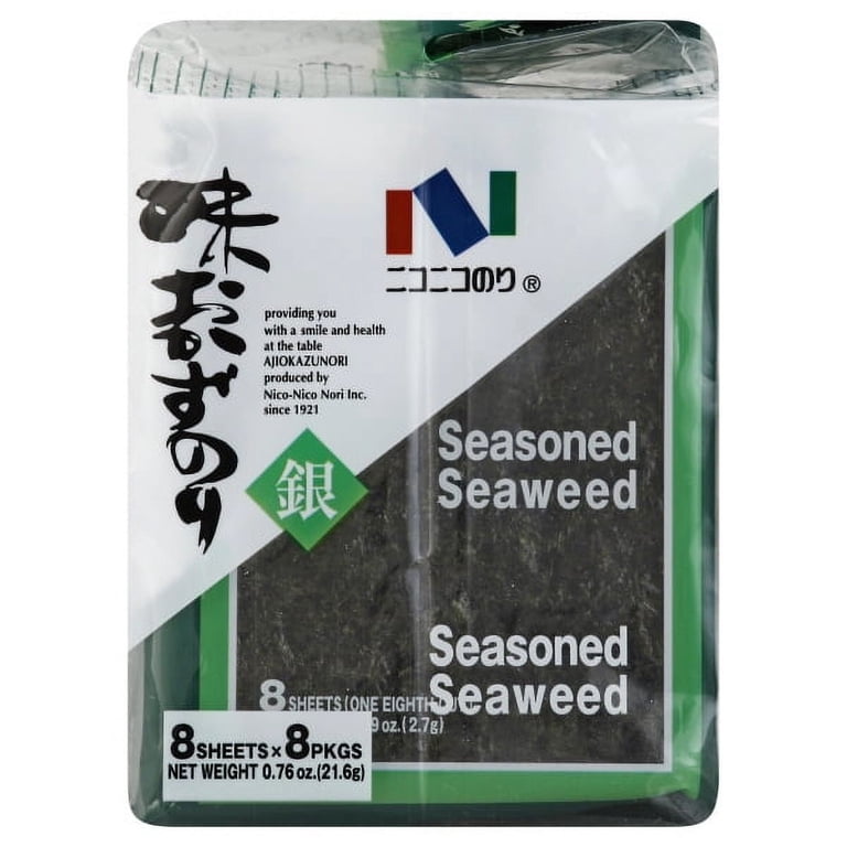 2 pack) Nico Nico Okazu Nori 8 pk - 0.76 oz - Walmart.com