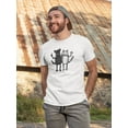 thumbnail image 2 of Dog And Cat Thumbs Up T-Shirt Men -Image by Shutterstock, Male 4X-Large, 2 of 4