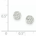 thumbnail image 2 of Sterling Silver Polished Celtic Knot Post Earrings QE6871, 2 of 2