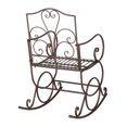 thumbnail image 2 of YOFE Patio Rocking Chairs, Single Rocking Chair with 30° Shaking, Wide Back, Handrest, Outdoor Rocker Chair for Patio Backyard Garden Porch, Retro Wrought Iron Bistro Rocking Chairs, D5290, 2 of 6
