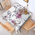 thumbnail image 6 of 42x42 Inch Waterproof Square Tablecloth, Thickened Polyester Table Cover for Dining & Parties, Floral Print, 6 of 6