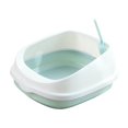 thumbnail image 1 of lionlar Pet Cat Litter Box Semi-enclosed Detachable Portable Toilet Sandbox Blue, 1 of 9