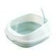 thumbnail image 1 of Bandeja sanitaria para gatos con arenero extraíble, resistente a salpicaduras y de gran tamaño, semi cerrada para Azul, 1 of 9
